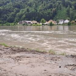 Auf dem P war vor kurzem noch alles überschwemmt
