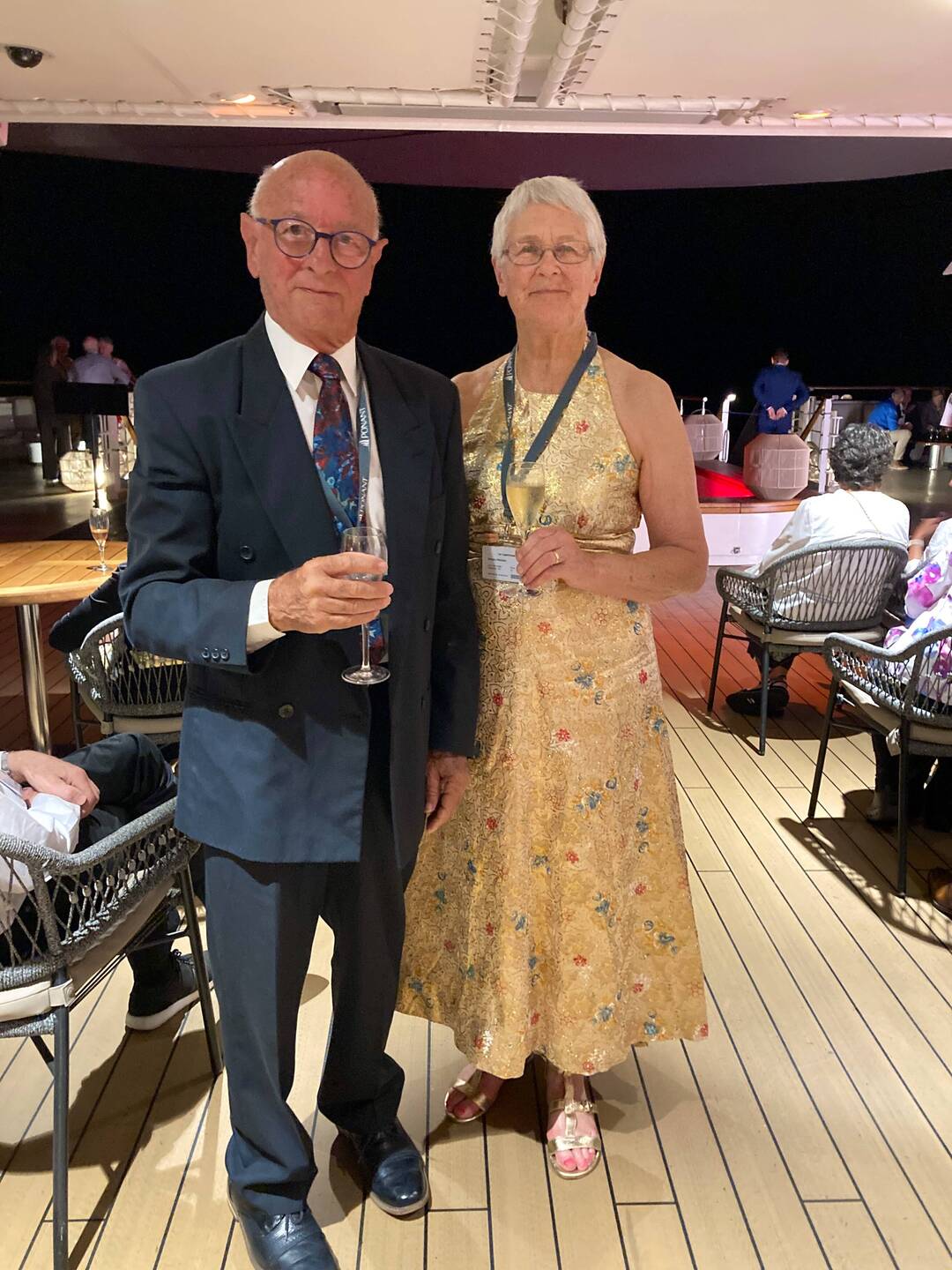 The Captain's Gala Dinner, our last night on board