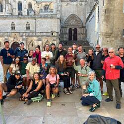 Our Camino Family in Burgos before we begin to separate. Many goodbye said