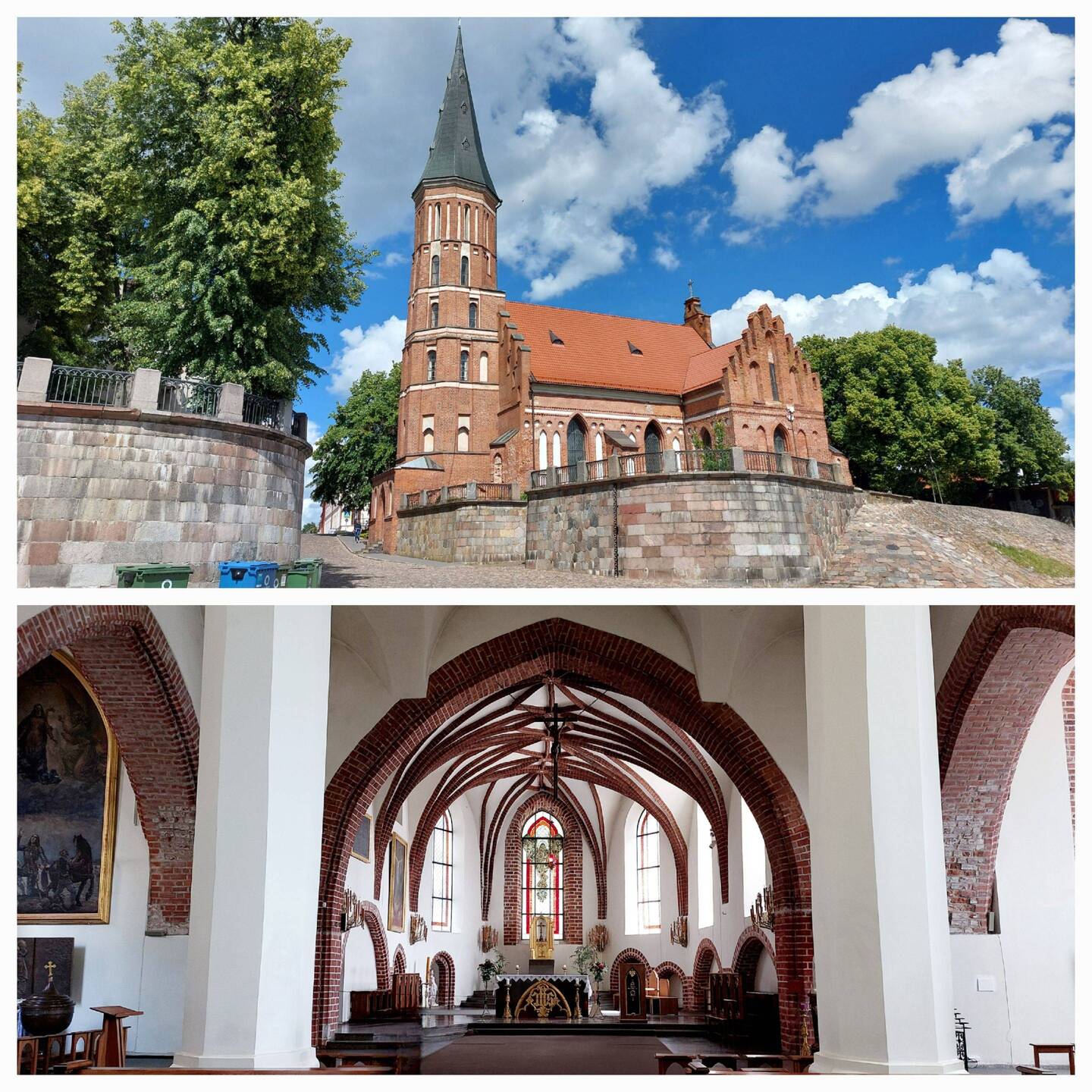 Old Town: Vytautus Church - one of the oldest in Kaunas, close to the Nemunas River
