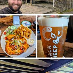Stopped at the Blakey Inn for a chicken parmo and a pint
