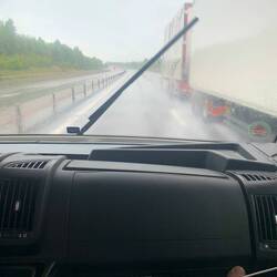 Langsam fahren, schlechte Sicht