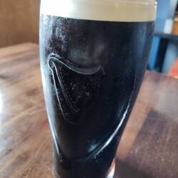 Danach eine kleine Erfrischung - Guinness vom Fass ist einfach lecker!