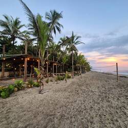 Unser Hostel zum Sonnenuntergang