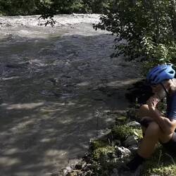 L'eau boueuse de la Tsheniskali