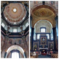 Pazaislis Monastery; the marble interior of the church
