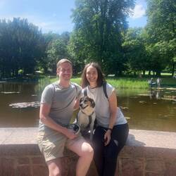 Daniel, Leonie and Nika at the Schlosspark