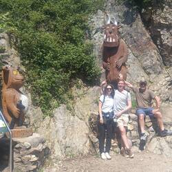 End of the Gruffalo Walk, just below Windeck Castle