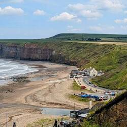 Farms on top of the cliffs