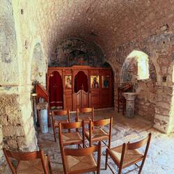 Chapelle byzantine sur le site de l'Acrocorinthe