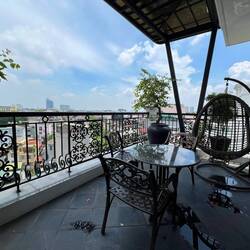 Terrasse unseres Zimmers