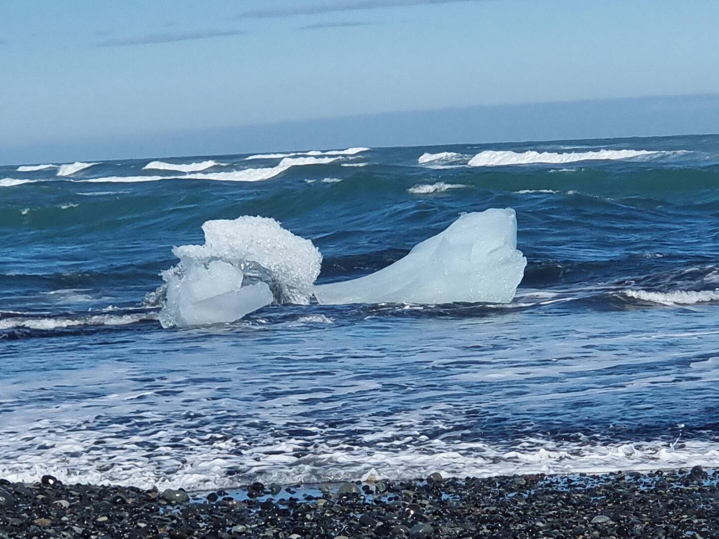Vom Gletscher ins Meer gespült...