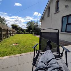 Rest des Tages auch im Garten. 😎