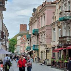 Old Town; Pilies Gatve, the main entrance to the Old Town from Cathedral Square