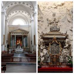 Inside Vilnius Cathedral; Main view/ St Casimir's Chapel