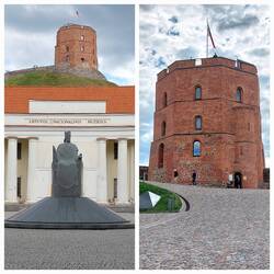 National Museum of Lithuania with Gediminas Tower behind it / Gediminas Tower