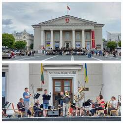 Town Hall; a big band rehearsal