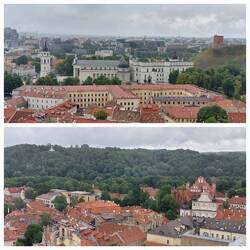 Sts John Bell Tower; views of Vilnius from the top