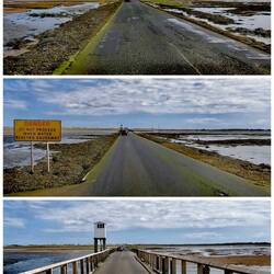 Weg durchs Watt nach Holy Island