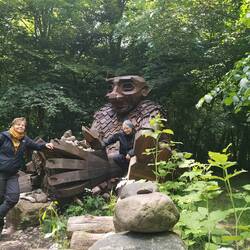 Am Troll angekommen.