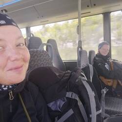 Immer spannend die Busfahrten