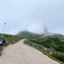 Kaum Sicht am Gipfel