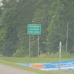 Laurel to Chattanooga we travel through Georgia. The sign is down and we nearly miss it!