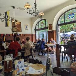 Weisses Bräuhaus - where we had lunch. They serve traditional food. Very cool place!