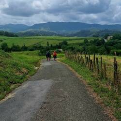Walking with our new camino friends