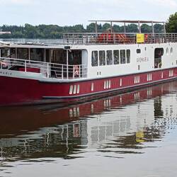 Ave Maria barge - our home for the next week!
