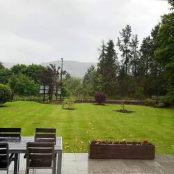 The front garden at Claymore Guest House