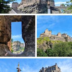 Few angles of Edinburgh Castle