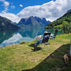 Kleiner Snack an Traumkulisse