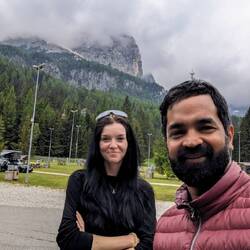 Gabriela was also a solo cyclist