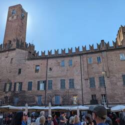 Crown bricks indicate allegiance to the Duke & not the Pope