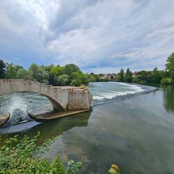 restaurierte Reste römischer Brücke