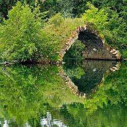 Reste einer römischen Brücke