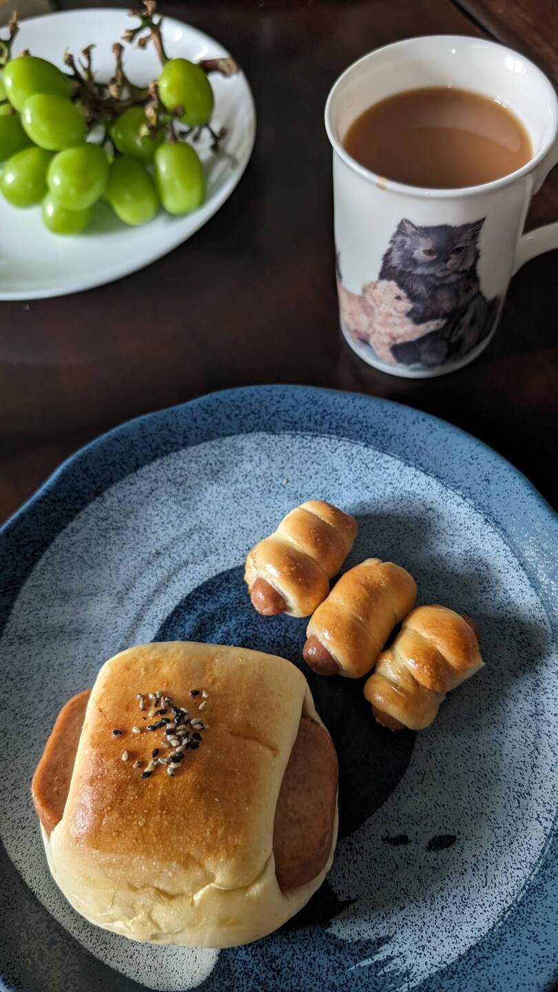 Breakfast courtesy of Angel's mums baking