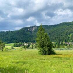 Da oben auf der Weißen Wand haben wir vor Stunden gestanden.