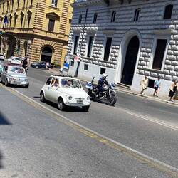 There were about 50 of them. Notice the police escort on motorbike