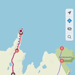 ...aber ich bin tatsächlich am aüßersten nördlichen Punkt Europas angelangt.