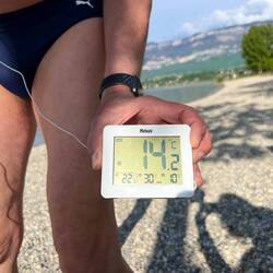 Wassertemperatur beim abendlichen Bad