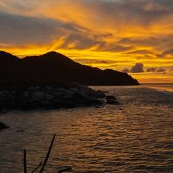 Bis der Himmel perfekt gefärbt war - was für ein Sonnenuntergang