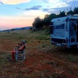 Stellplatz in den Bergen