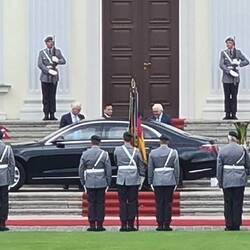 President of Nepal and Germany doing political things