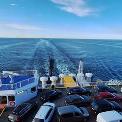 Fährfahrt von Trelleborg bis Rostock