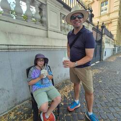 Granita is shaved ice with flavours in it