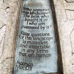 Inscription on the new Parliament wall