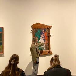 Joanna giving us an art lecture