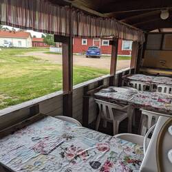 Sommerküche des Campingplatzes in Rovaniemi